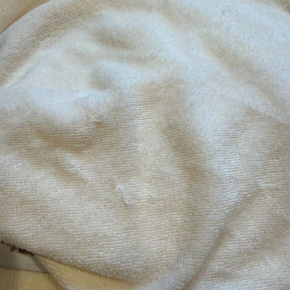 Restoration Hardware ivory terrycloth lined spa bath robe unisex L cozy lounge - Picture 10 of 10